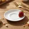 LUBIANA CORONA 0671 Spodek 14,5 cm pod filiżankę/bulionówkę | biała porcelana