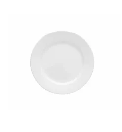 LUBIANA CORONA 0611 Talerz deserowy 20 cm x 6 sztuk | biała porcelana
