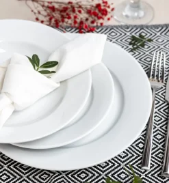 LUBIANA CORONA 0612 Talerz głęboki 22,5 cm | biała porcelana