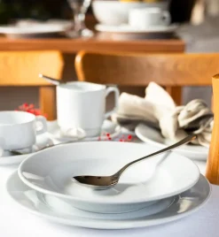 LUBIANA CORONA 0612 Talerz głęboki 22,5 cm | biała porcelana
