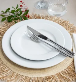 LUBIANA CORONA 0613 Talerz obiadowy 26 cm | biała porcelana