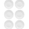 LUBIANA CORONA 0613 Talerz płytki 23,5 cm x 6 sztuk | biała porcelana