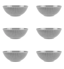 LUBIANA DAISY CLOUD K1 Komplet 6 x salaterka 17 cm / szary