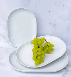 LUBIANA DAISY Półmis 28 cm | biała porcelana | luz