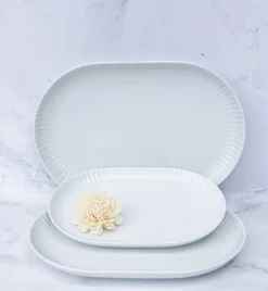 LUBIANA DAISY Półmis 28 cm | biała porcelana | luz