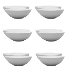 LUBIANA DAISY Salaterka 13 cm | biała porcelana | luz x 12 sztuk