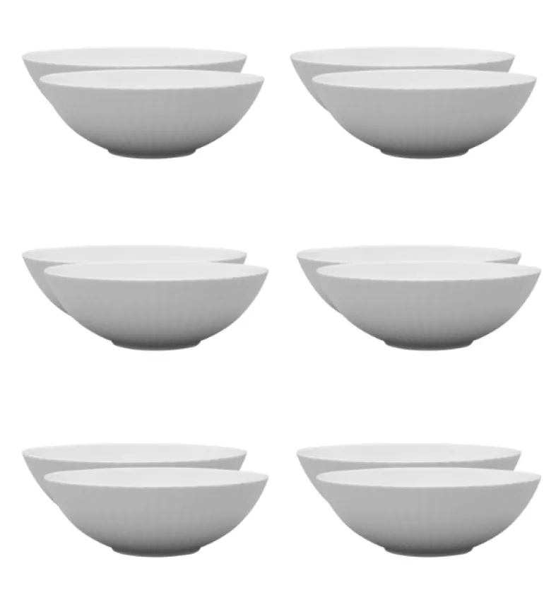LUBIANA DAISY Salaterka 13 cm | biała porcelana | luz x 12 sztuk
