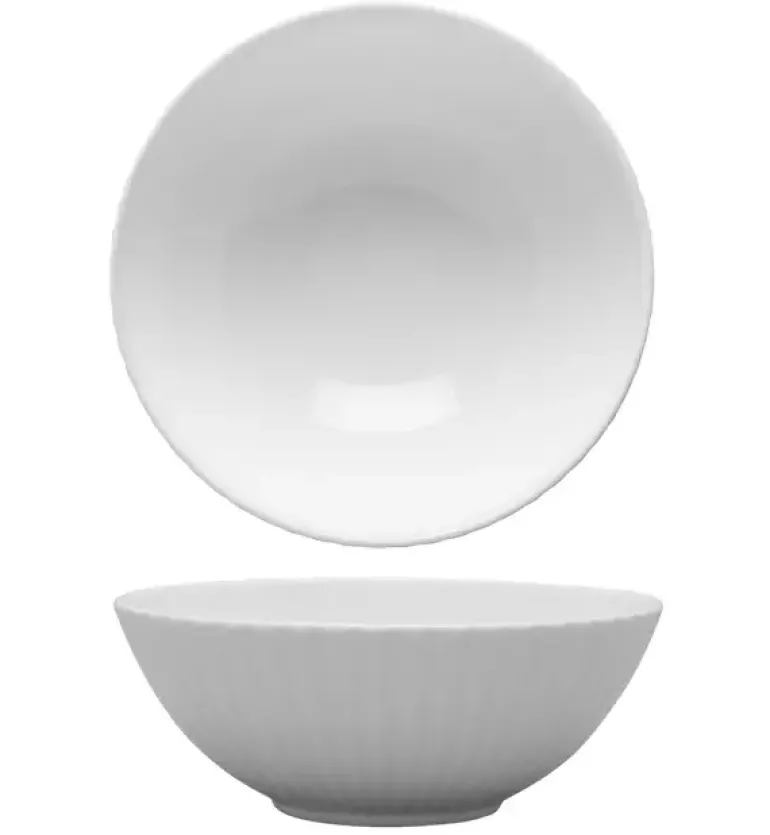 LUBIANA DAISY Salaterka 17 cm | biała porcelana | luz x 6 sztuk