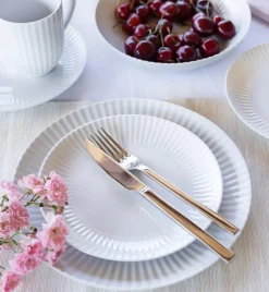 LUBIANA DAISY Serwis obiadowo - kawowy 12 osób / 72 elementy | biała porcelana