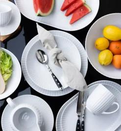 LUBIANA DAISY Serwis obiadowo - kawowy 6 osób / 40 elementów | biała porcelana