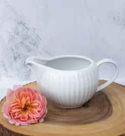 LUBIANA DAISY Sosjerka 700 ml | biała porcelana