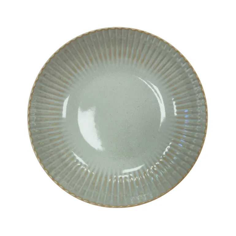 LUBIANA DAISY STONEWARE EUKALIPTUS | Serwis obiadowy 36 elementów dla 12 osób | kolor zielony