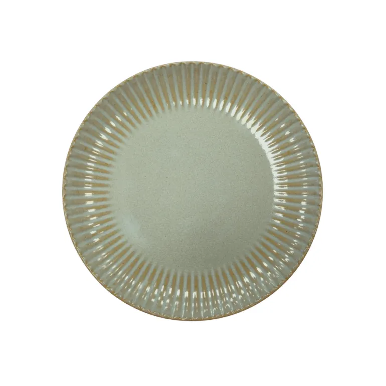 LUBIANA DAISY STONEWARE EUKALIPTUS | Serwis obiadowy 36 elementów dla 12 osób | kolor zielony