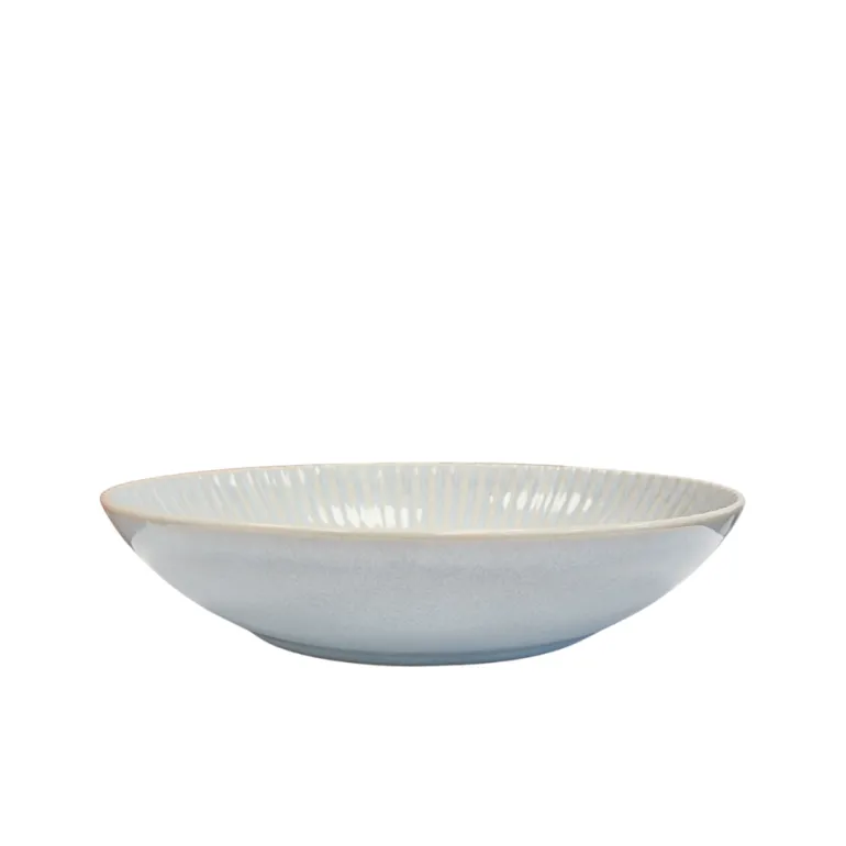 LUBIANA DAISY STONEWARE PERŁOWY | Serwis obiadowy 18 elementów dla 6 osób | kolor błękitny