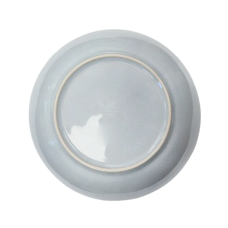 LUBIANA DAISY STONEWARE PERŁOWY | Serwis obiadowy 36 elementów dla 12 osób | kolor błękitny