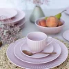 LUBIANA DAISY SUNSET K7 Komplet 6x filiżanka 200 ml + spodek 14,5 cm / różowy