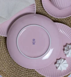 LUBIANA DAISY SUNSET K7 Serwis obiadowo - kawowy 6 osób / 36 elementów / różowy