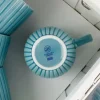 LUBIANA DAISY WATERFALL K6 Komplet 12 kubków 350 ml / turkusowy