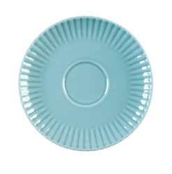 LUBIANA DAISY WATERFALL K6 Serwis obiadowo - kawowy 6 osób / 42 elementy / turkusowy