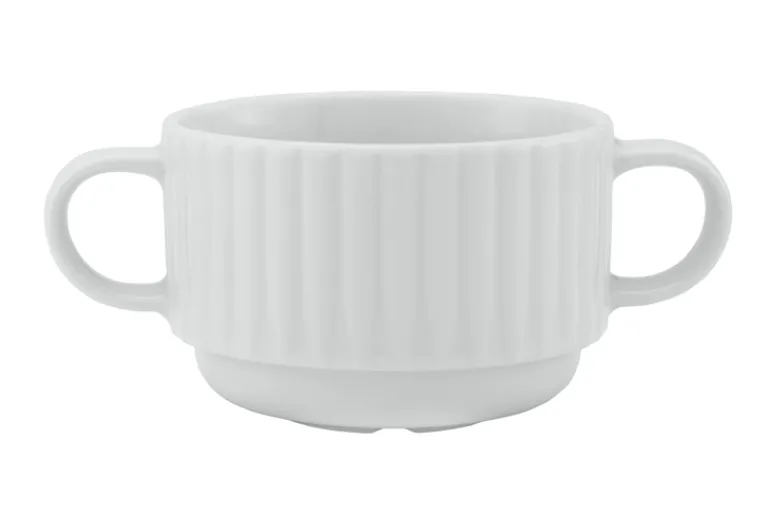 LUBIANA DAISY 6x Bulionówka 300 ml | 6 el dla 6 os | biała porcelana
