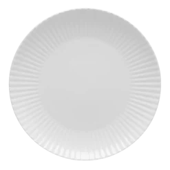 LUBIANA DAISY 12x Talerz obiadowy płytki 27 cm | 12 el dla 12 os | biała porcelana