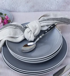 LUBIANA ETO MODERN K1 OPK Serwis obiadowy szary 36 el / 12 osób / porcelana ręcznie malowana