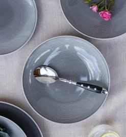 LUBIANA ETO MODERN K1 OPK Serwis obiadowy szary 36 el / 12 osób / porcelana ręcznie malowana