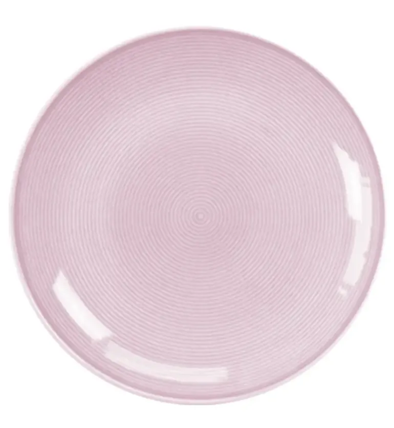 LUBIANA ETO MODERN K7 OPK Serwis obiadowy 54 el / 18 osób / różowy / porcelana ręcznie malowana