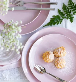 LUBIANA ETO MODERN K7 OPK Serwis obiadowy 72 el / 24 os / różowy / porcelana ręcznie malowana