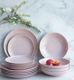 LUBIANA ETO MODERN K7 OPK Serwis obiadowy 72 el / 24 os / różowy / porcelana ręcznie malowana