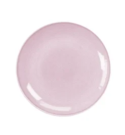 LUBIANA ETO MODERN K7 OPK Serwis obiadowy 18 el / 6 osób / różowy / porcelana ręcznie malowana