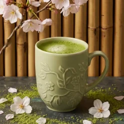 LUBIANA HANAMI KD LIMONKOWY Kubek 350 ml / zdobiona porcelana luz