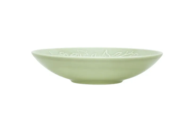 LUBIANA HANAMI KD LIMONKOWY Serwis obiadowy 120 el 24 os / zdobiona porcelana luz
