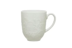LUBIANA HANAMI KE KREMOWY Serwis obiadowy 30 el 6 os / zdobiona porcelana luz