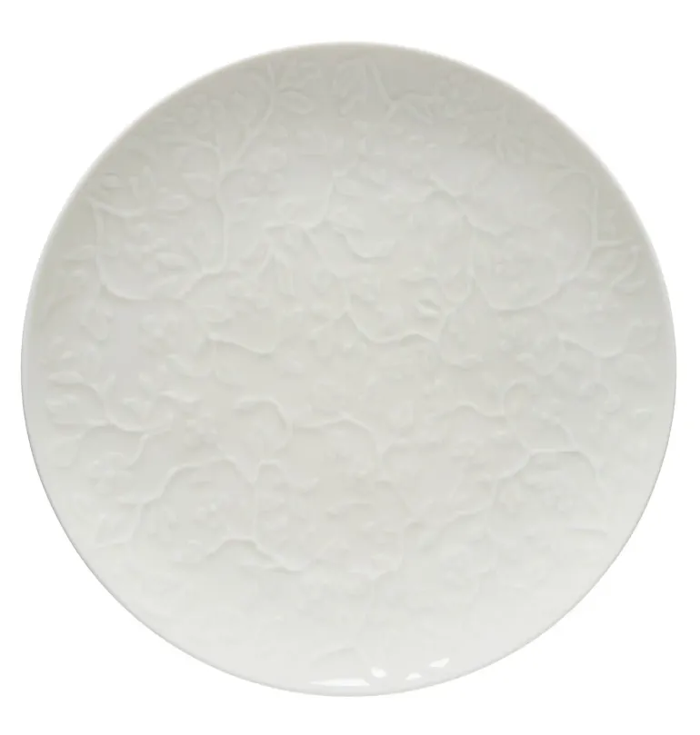 LUBIANA HANAMI KE KREMOWY Serwis obiadowy 60 el 12 os / zdobiona porcelana luz