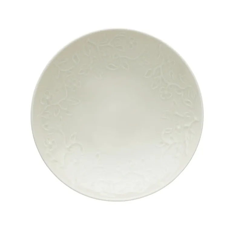 LUBIANA HANAMI KE KREMOWY Serwis obiadowy 60 el 12 os / zdobiona porcelana luz