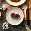 LUBIANA HANAMI KE KREMOWY Talerz deserowy 20,5 cm x 6 sztuk / zdobiona porcelana luz