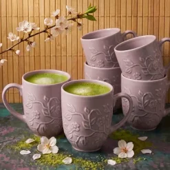 LUBIANA HANAMI KR LAWENDA Kubek 350 ml x 6 sztuk / zdobiona porcelana luz