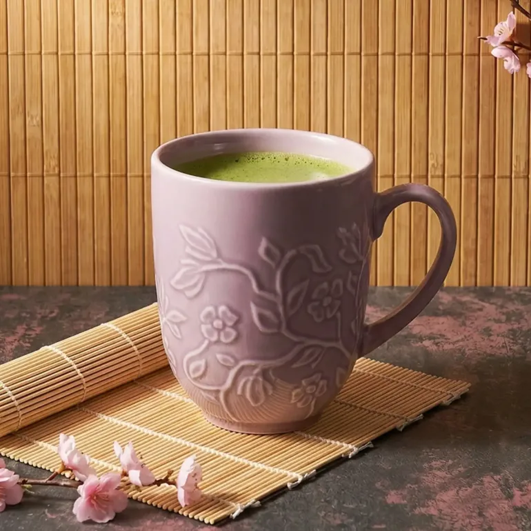 LUBIANA HANAMI KR LAWENDA Kubek 350 ml / zdobiona porcelana luz