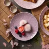 LUBIANA HANAMI KR LAWENDA Talerz deserowy 20,5 cm / zdobiona porcelana luz