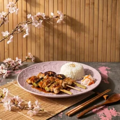 LUBIANA HANAMI KR LAWENDA Talerz obiadowy 27 cm / zdobiona porcelana luz