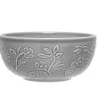 LUBIANA HANAMI K1 SZARY Miska 16 cm x 6 sztuk / zdobiona porcelana luz