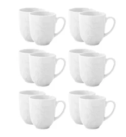 LUBIANA HANAMI Kubek 350 ml x 12 sztuk / biała porcelana luz