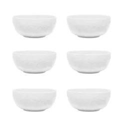 LUBIANA HANAMI Miska / salaterka 16 cm x 6 sztuk / biała porcelana luz