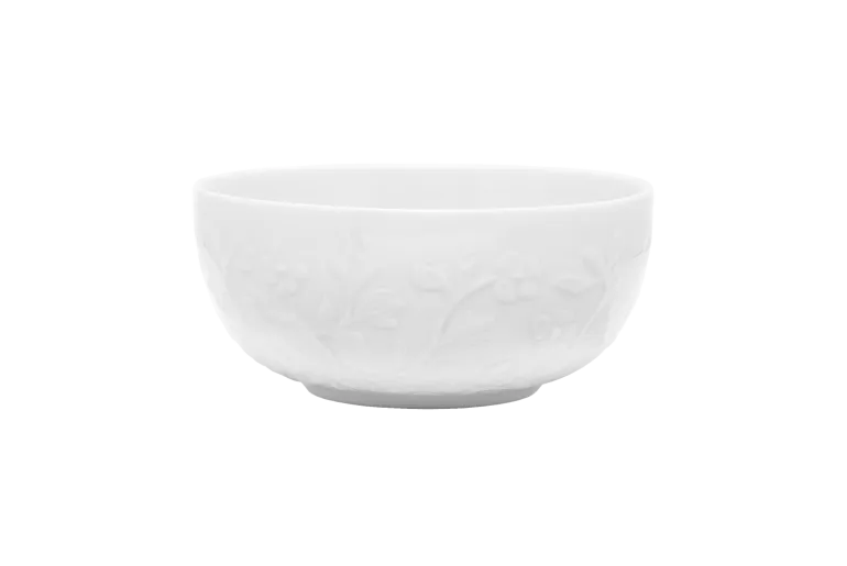 LUBIANA HANAMI Serwis obiadowy 30 el / 6 osób z kubkami i salaterkami | biała porcelana