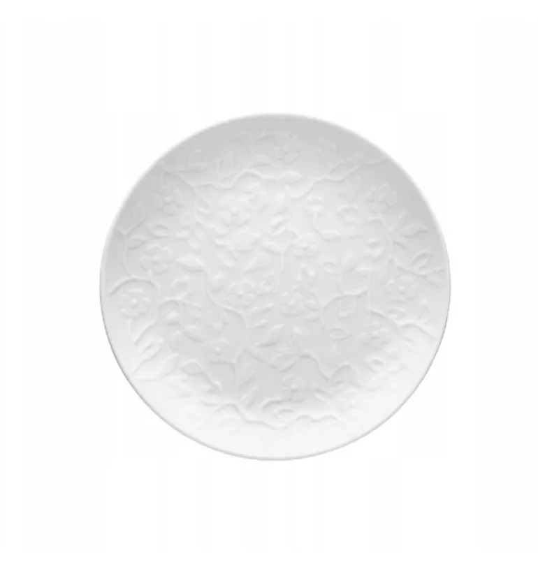 LUBIANA HANAMI Serwis obiadowy 60 el / 12 osób z kubkami i salaterkami | biała porcelana