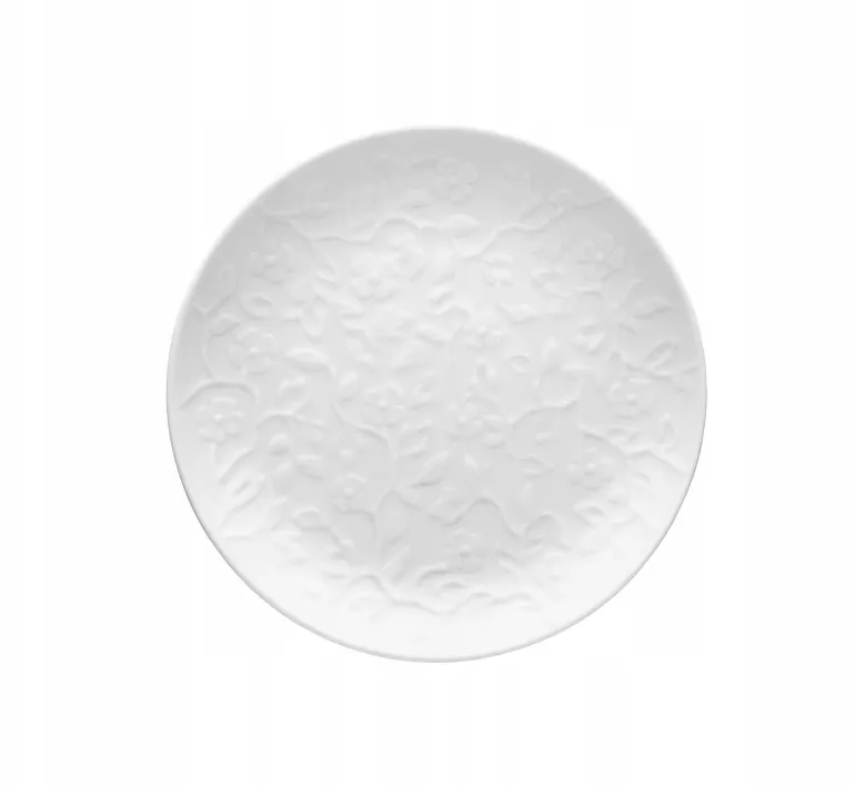 LUBIANA HANAMI Talerz deserowy 20,5 cm x 12 sztuk / biała porcelana luz