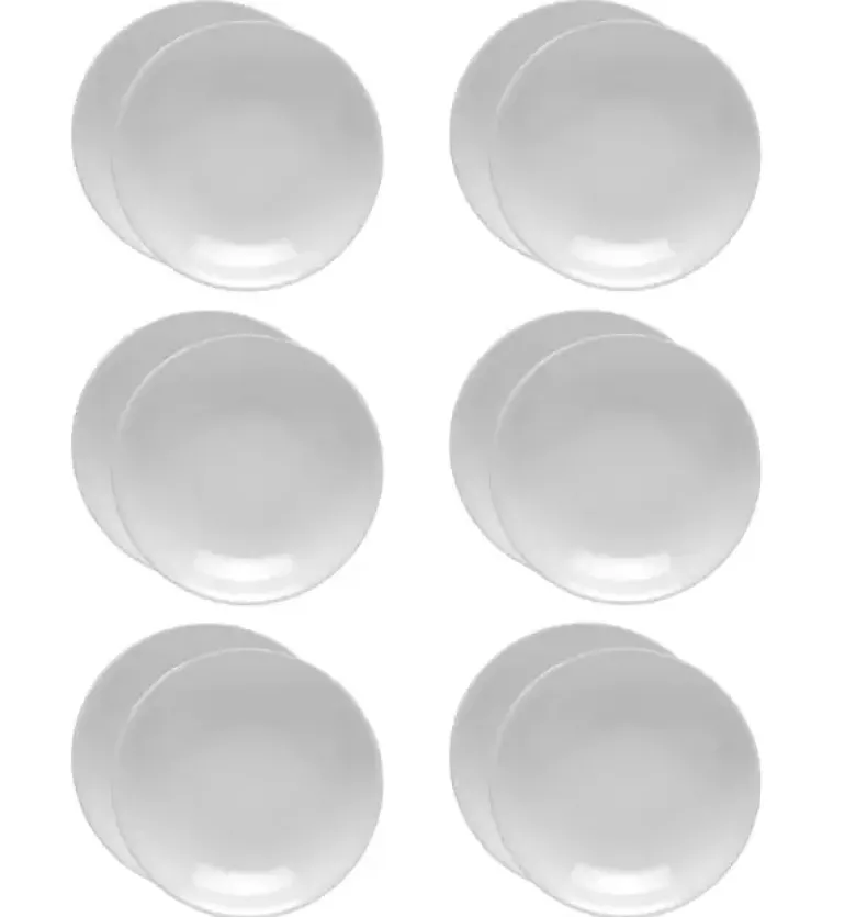 LUBIANA HOTEL BOSS 12x Talerz głęboki 23 cm | biały | porcelana