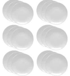 LUBIANA HOTEL BOSS 18x Talerz płytki 25 cm | biały | porcelana
