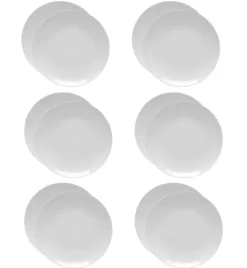 LUBIANA HOTEL BOSS 12x Talerz płytki 28 cm | biały | porcelana